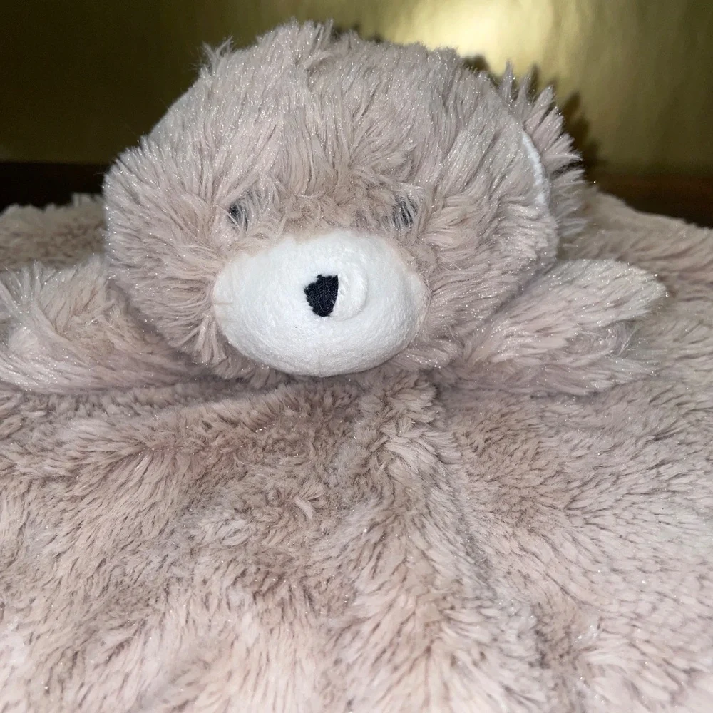 Lovey Plush Teddy Bear Super Soft Toy Security Blanket 14 x 15 - Picture 2 of 8